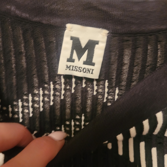 Missoni (White Tag) Slightly Sheer Zig Zag Blouse - Picture 1 of 5